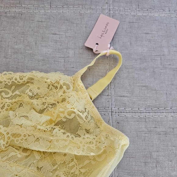 NWT Hips and Curves Bralette Full Cover in Primrose Yellow Large - Picture 4 of 8